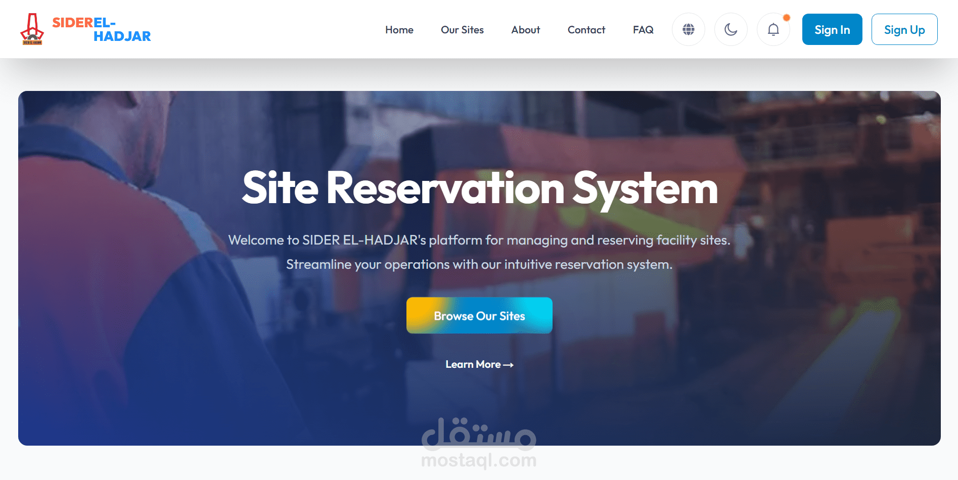 Industrial Resource Reservation Platform