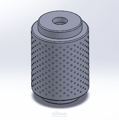 تصميم مرشح باستخدام solidworks