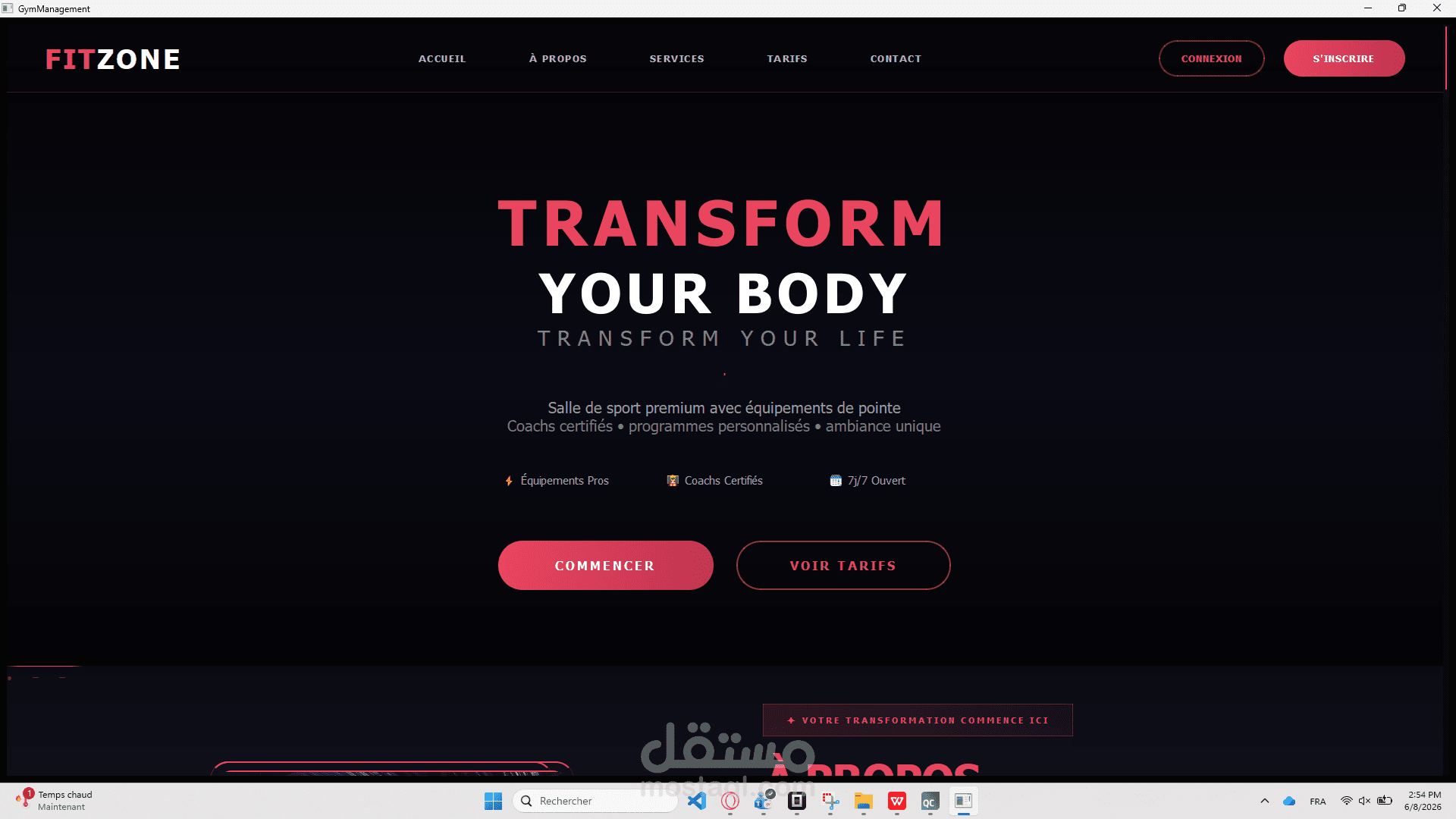 FitZone - نظام متكامل لإدارة قاعات الرياضة باستخدام Qt و C++