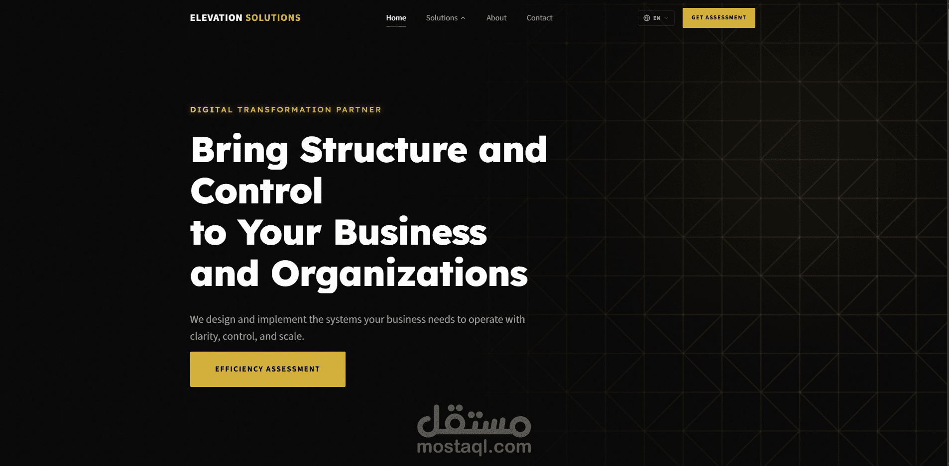 تحديث أداء وتحسين محركات البحث لموقع Elevation Solutions