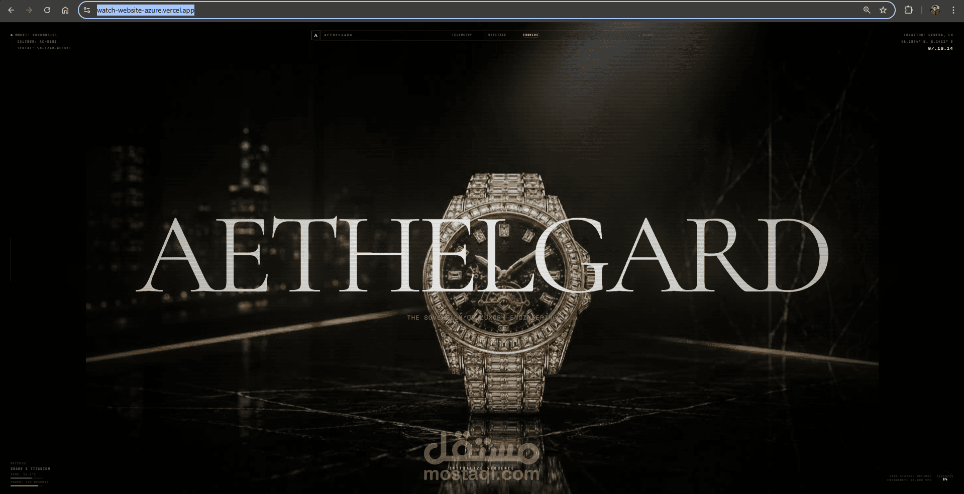 Aethegard – The $1M Luxury Timepiece Experience