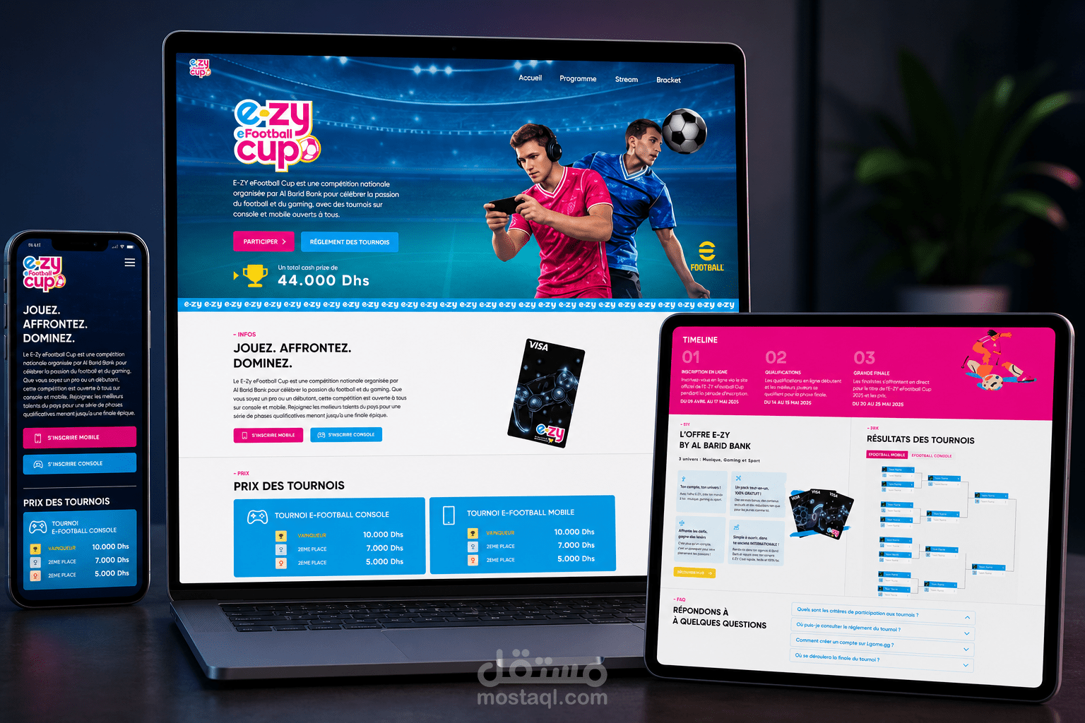 Institutional eFootball Tournament Landing Page with Real-Time Brackets and SaaS Integration