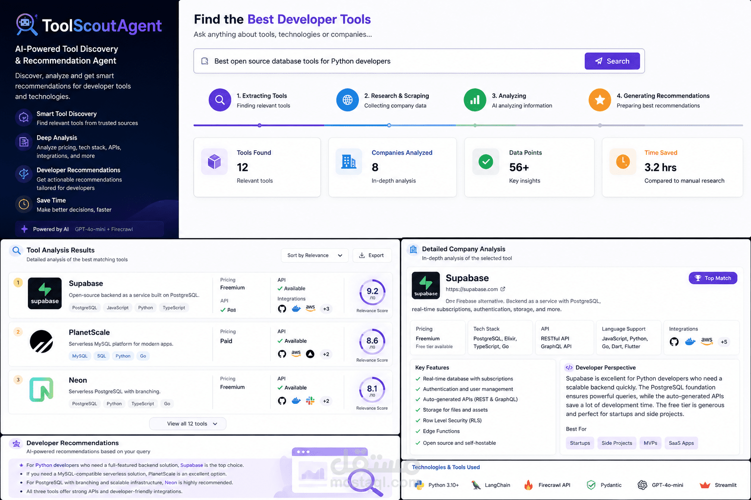 AI Tool Recommendation Agent (Smart Developer Tools Discovery System)