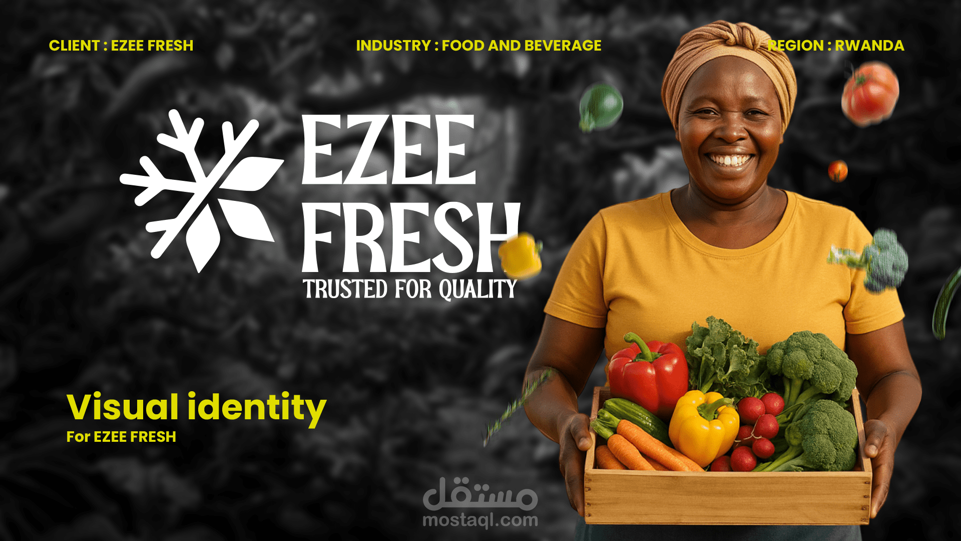 تصميم لوجو شركة EZE FRESH للمجمدات والخضروات
