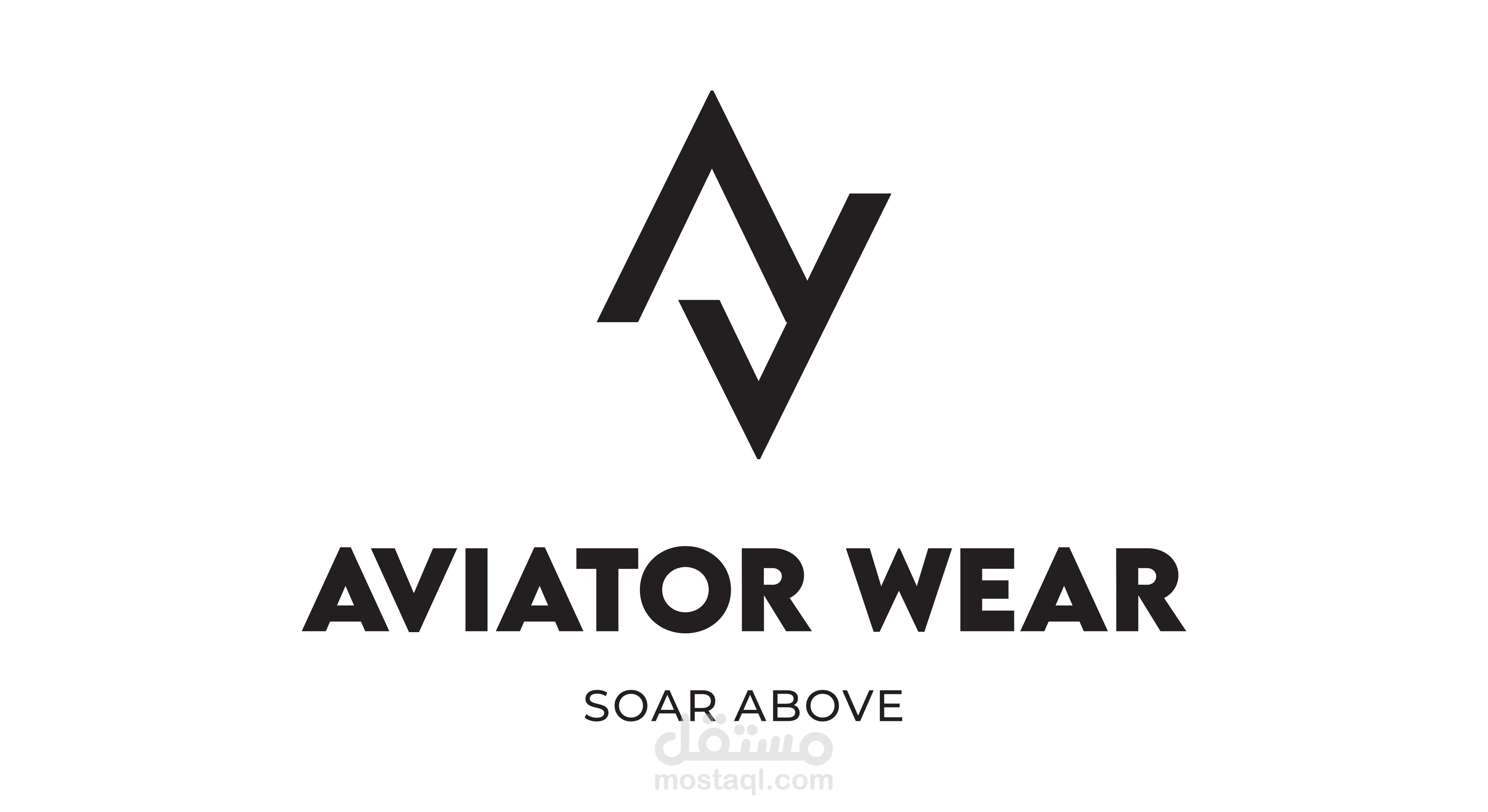 الهوية البصرية لـ Aviator Wear – أيقونة عصرية في عالم الأزياء.