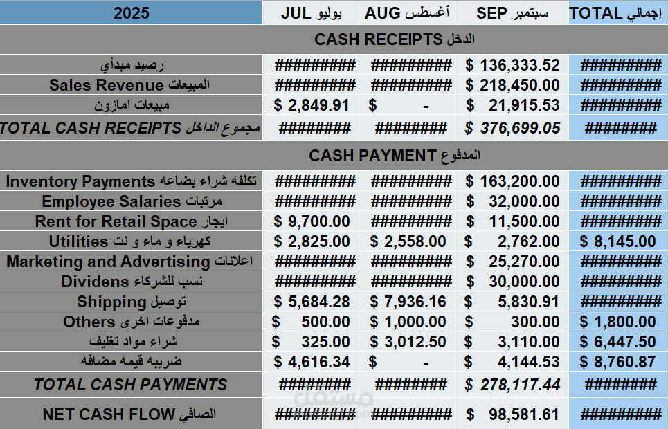 تقارير محاسبية