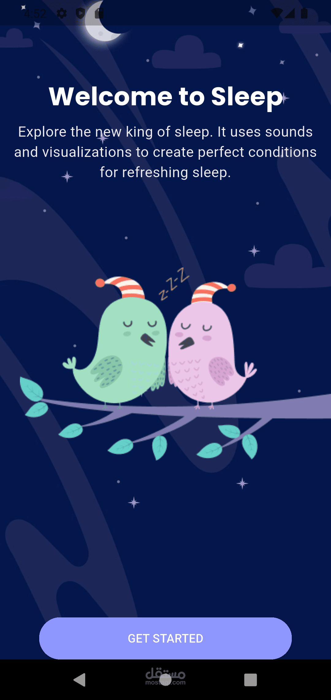 تصميم وتطوير واجهة تطبيق Sleeping App باستخدام Flutter