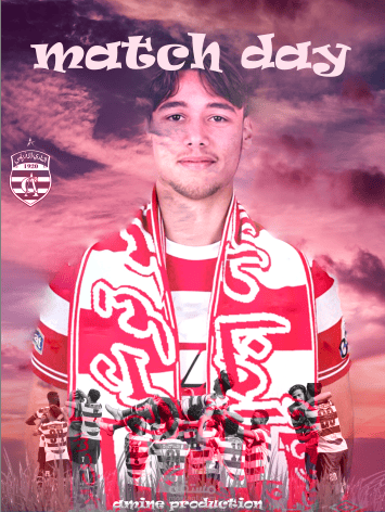 تصميم بوستر رياضي بيوم المباراة (Match Day Sports Poster)
