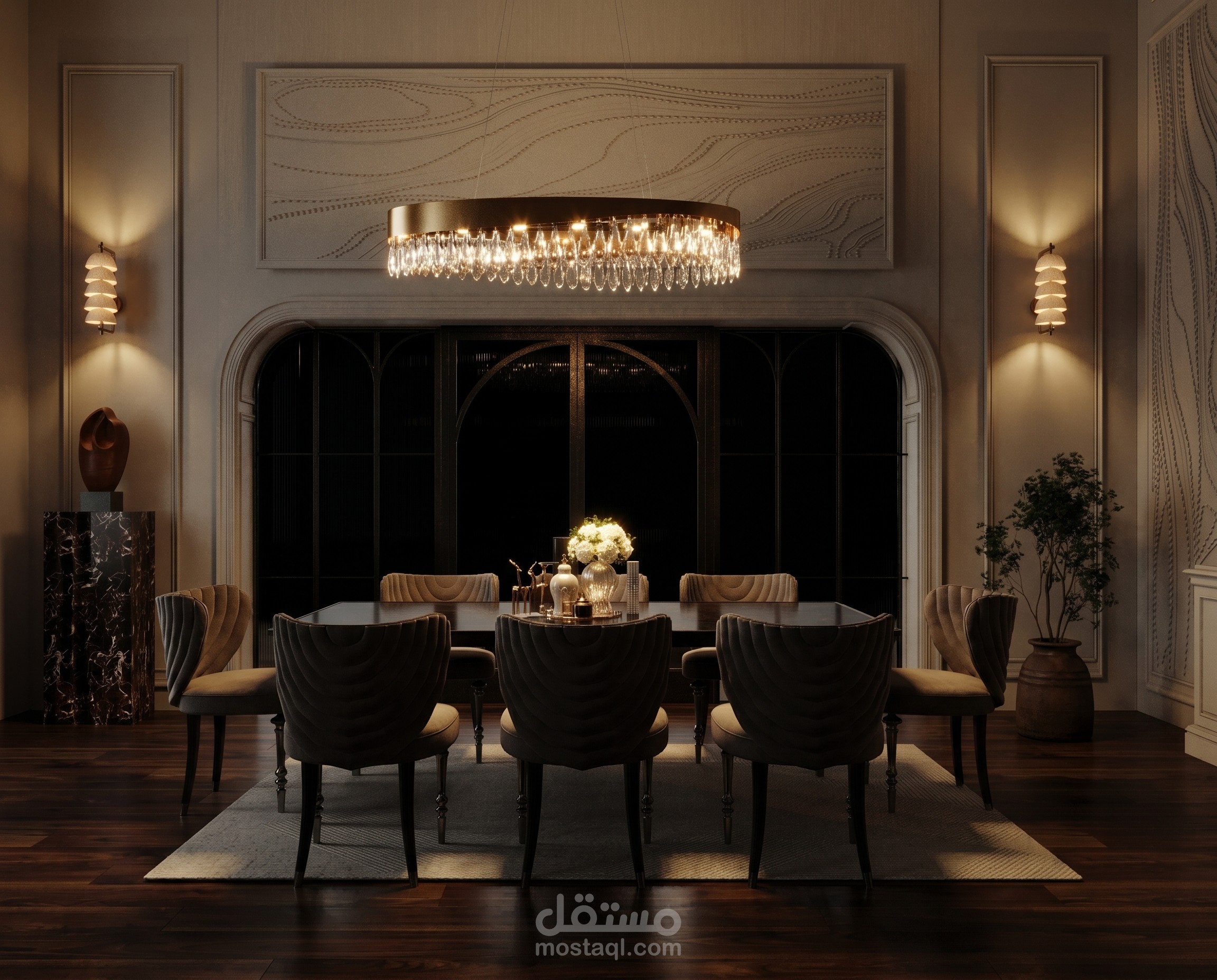 تصميم داخلي لفيلا داخل الرياض