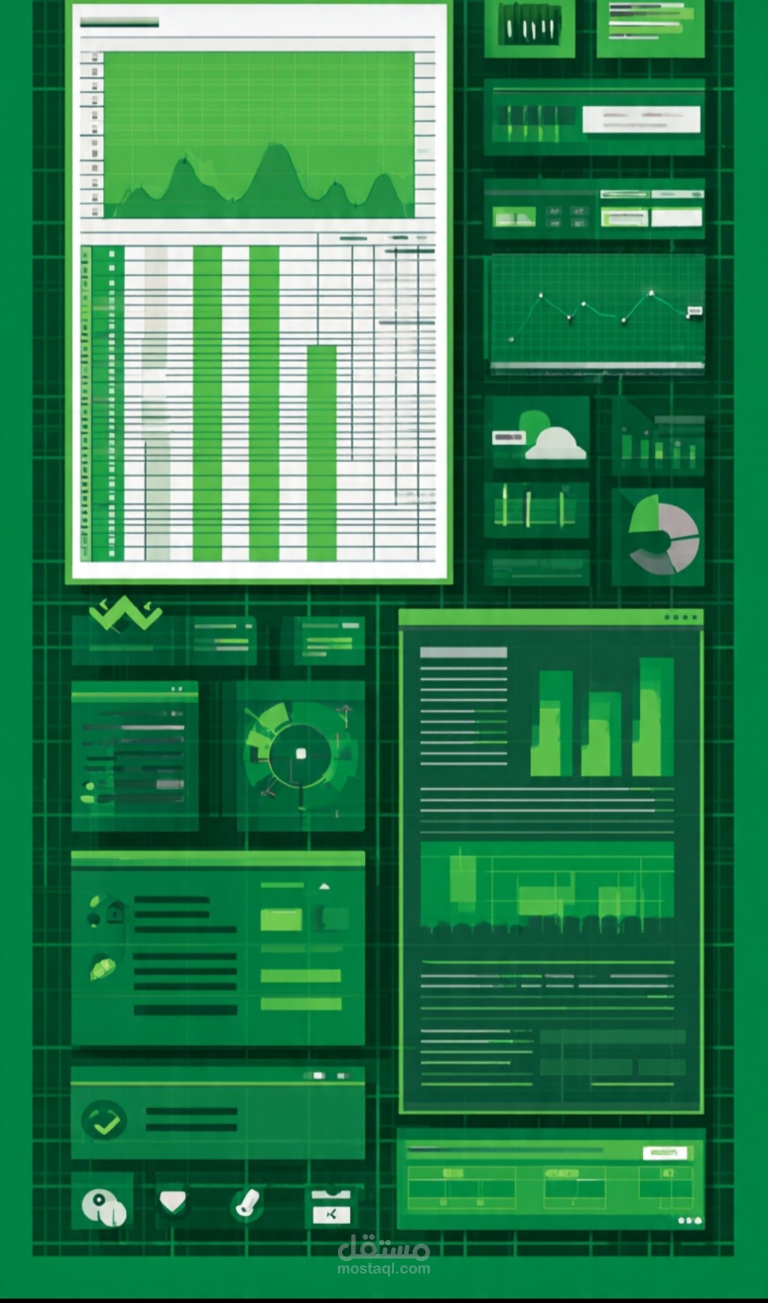 جدول لتتبع الفواتير.Excel