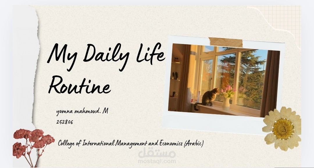 برزنتيشن عن daily routine