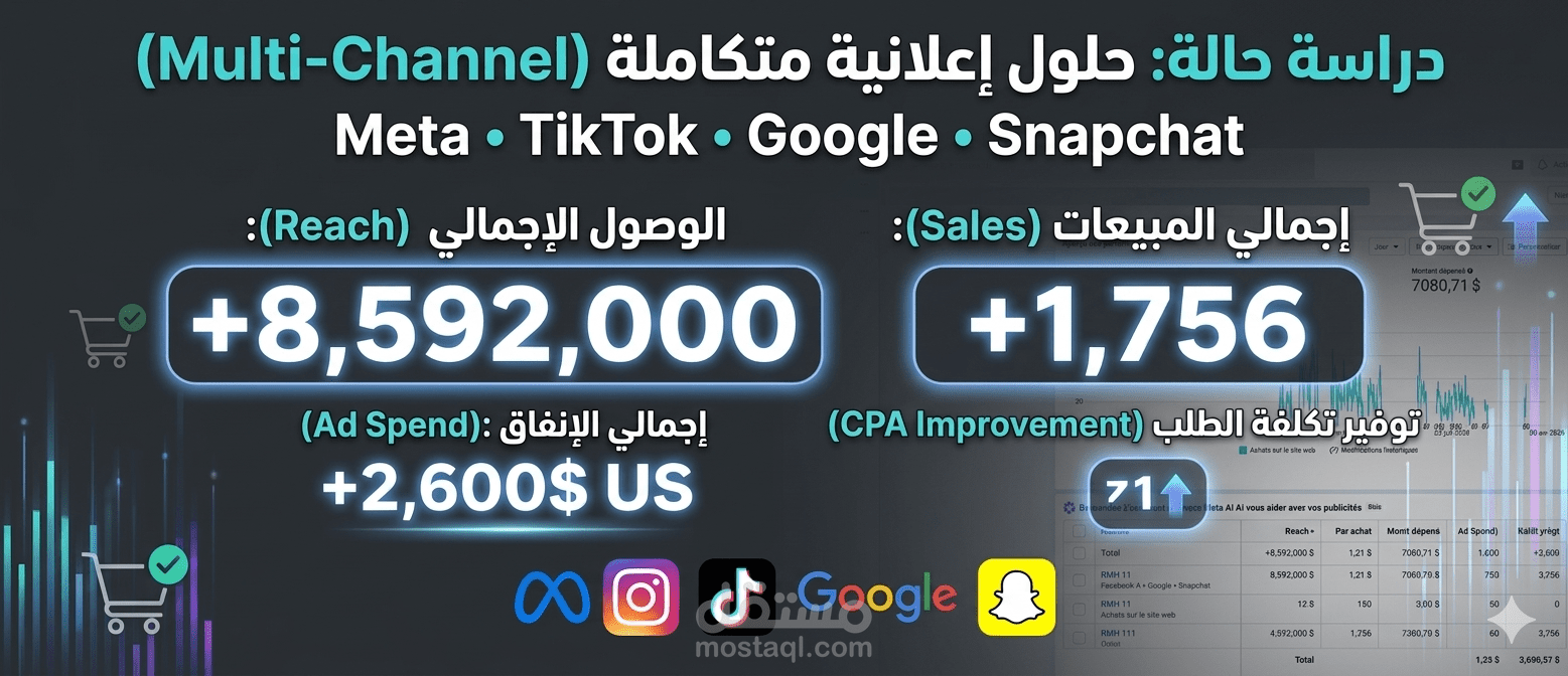 إدارة استراتيجية شاملة للحملات الإعلانية متعددة المنصات (Omni-channel Strategy)