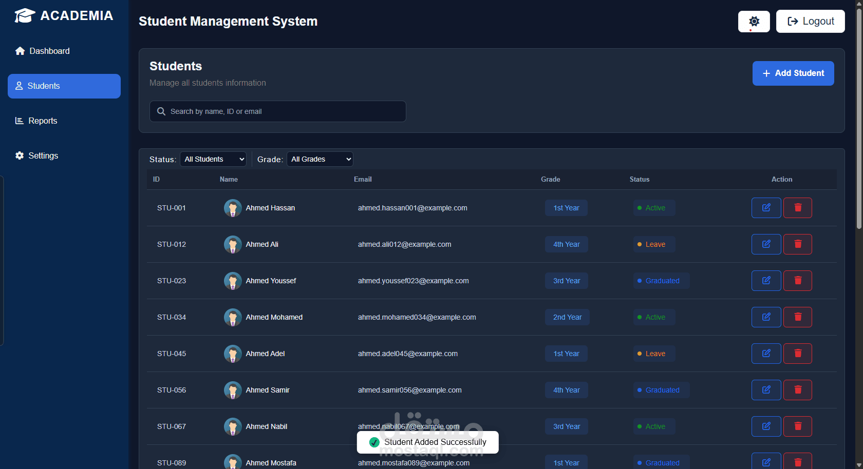 Student Management System