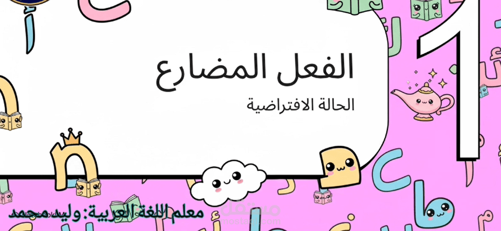 شرح درس نصب الفعل المضارع لطلاب الصف السادس الابتدائي