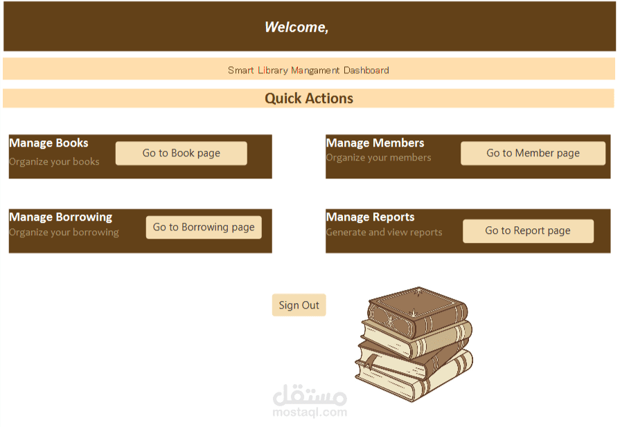 Library Management System-نظام إدارة المكتبات