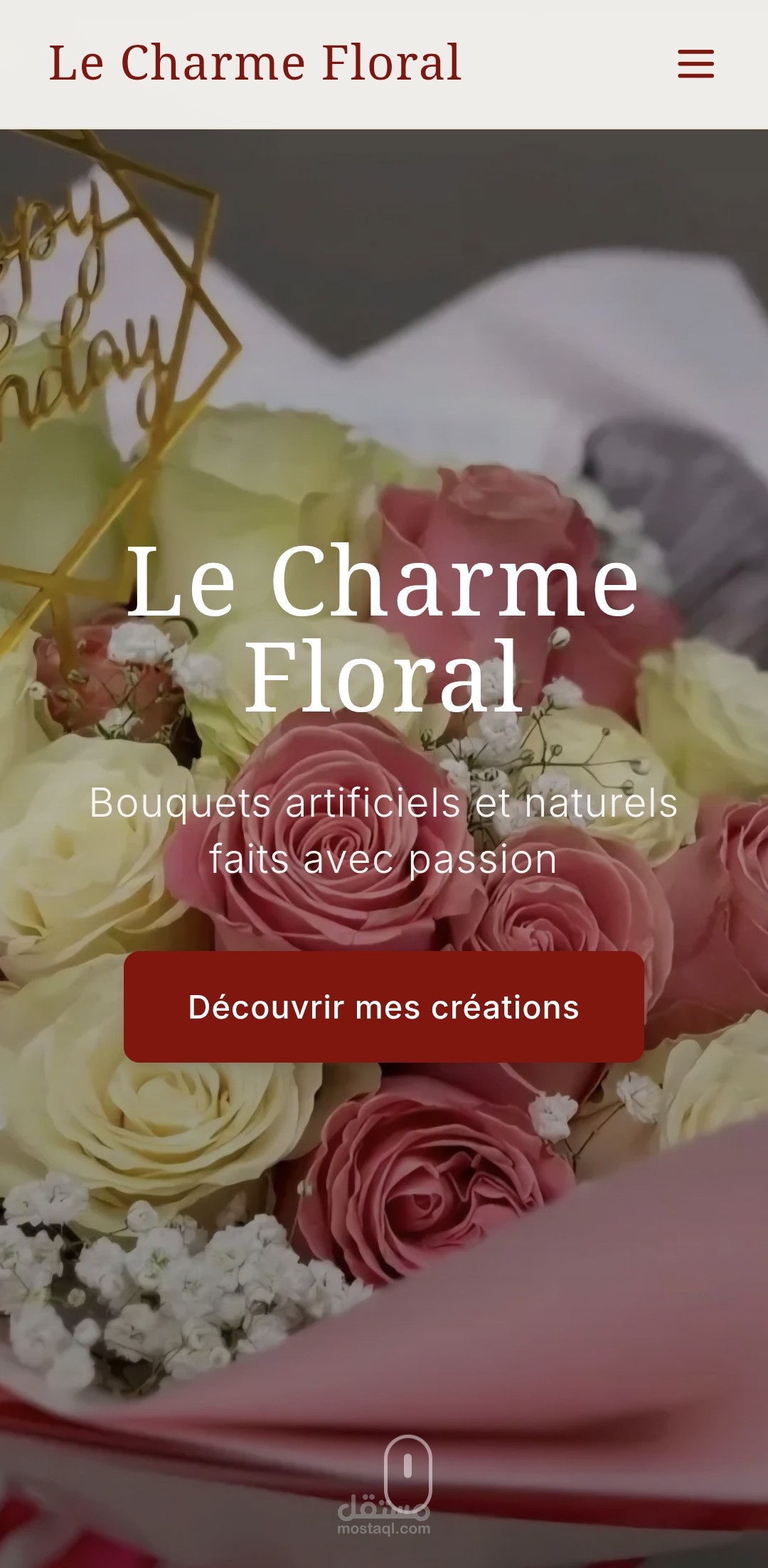 Le Charme Floral – Premium Floral E-Commerce Showcase Platform