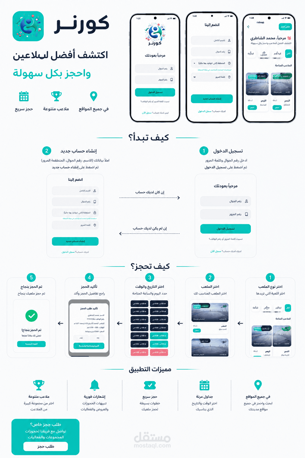 تطبيق كورنر