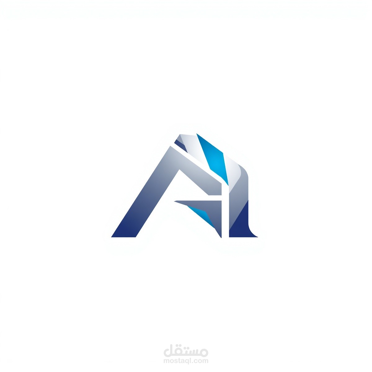 تصميم شعار (Logo) احترافي لشركة تقنية وذكاء اصطناعي