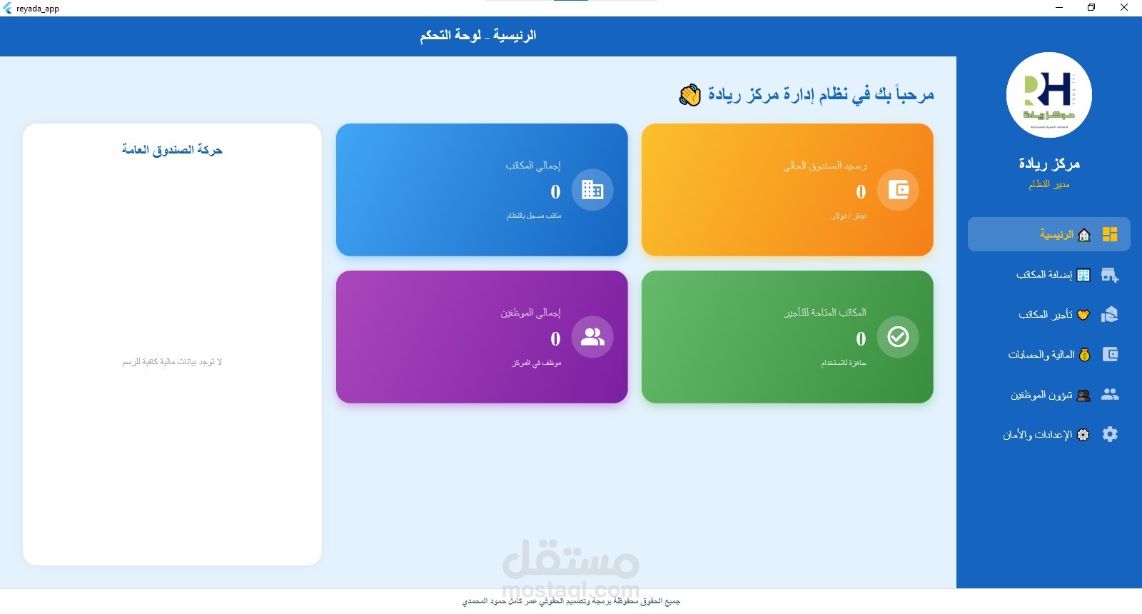 برنامج ريادة لشركة ريادة للتنمية برنامج متكامل الاركان لشركة ناشئة