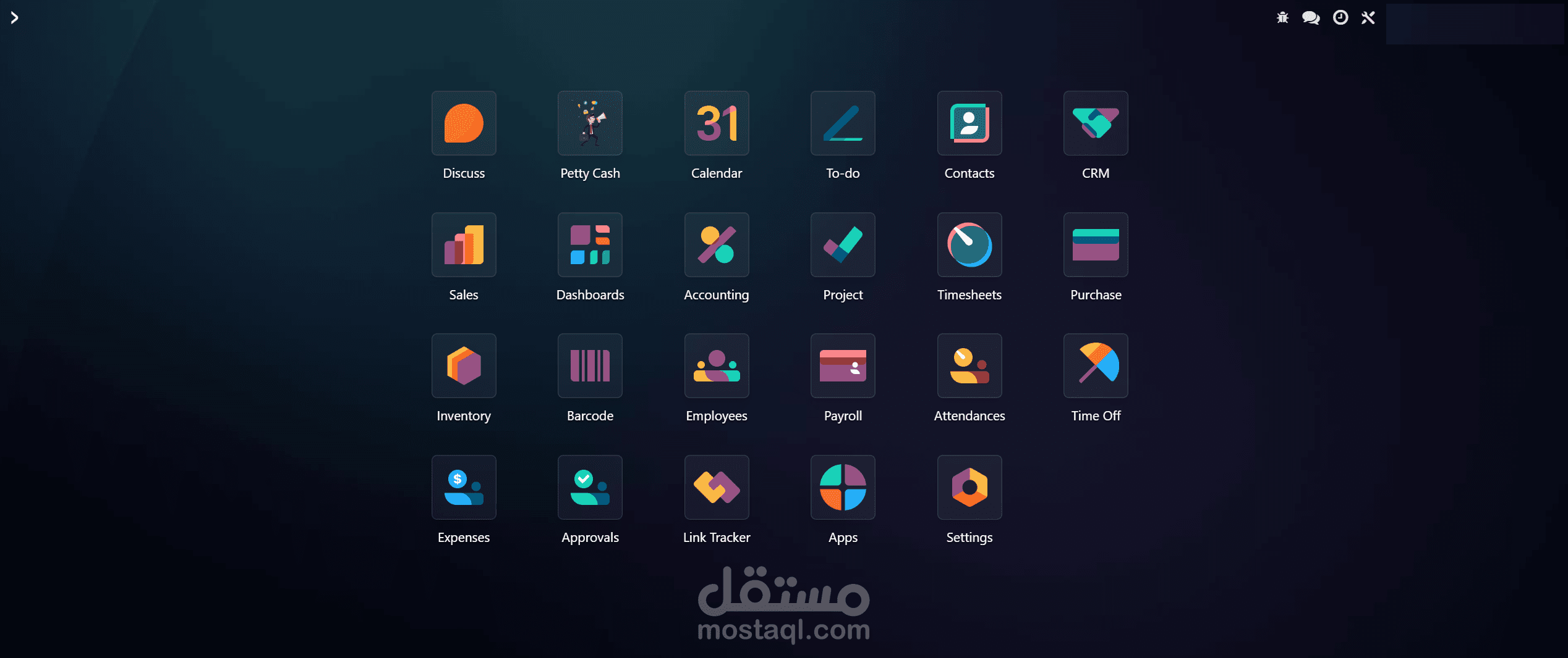 تصميم وضبط شجرة الحسابات ودورة المبيعات/المشتريات على نظام Odoo Enterprise V19.