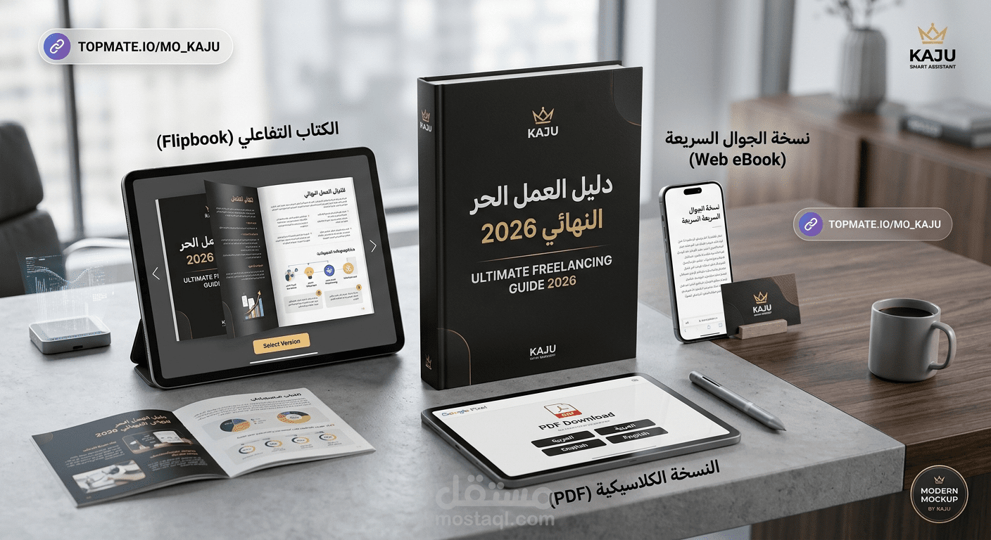 تصميم وبناء منتج رقمي متكامل (دليل الفريلانسر 2026)