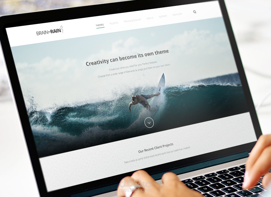 BRAIN~RAIN Website Templete