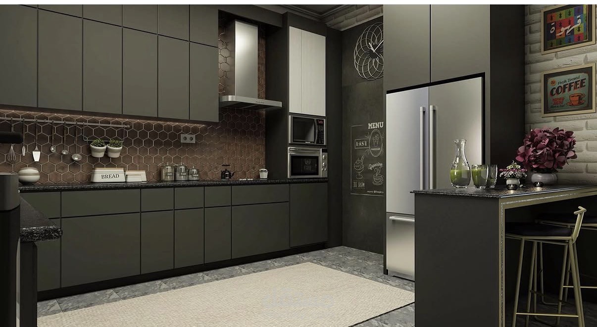 مطبخ عصري بنمط "Industrial Modern"