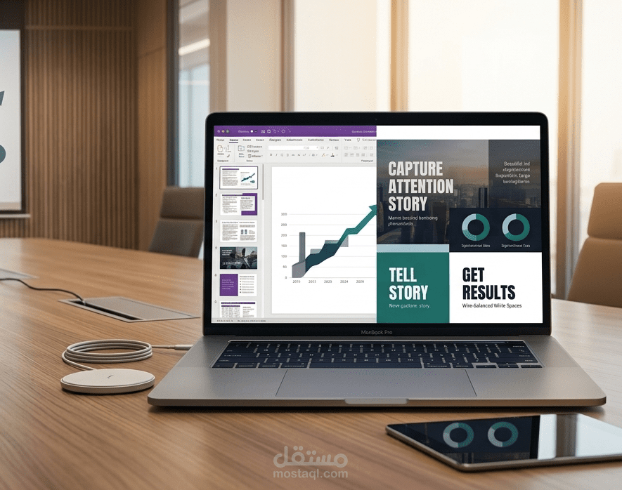 تصميم عروض تقديمية (PowerPoint & Canva) احترافية تترك أثراً
