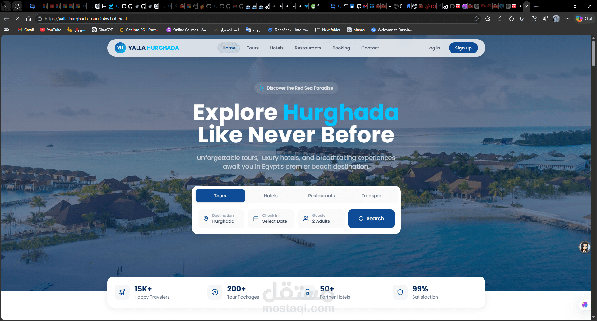 Tourism & Booking Website | Responsive Travel Platform