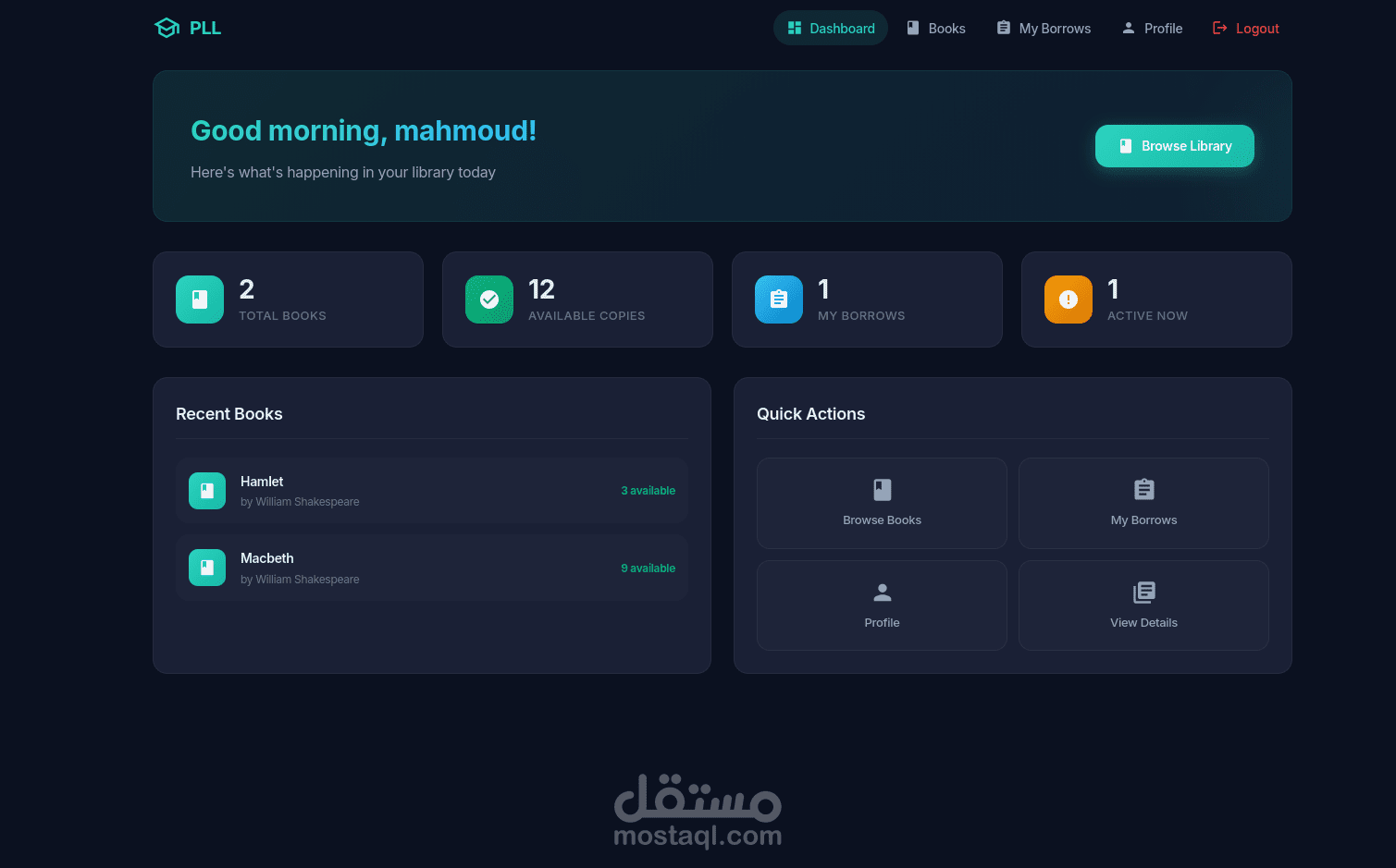 Library & Lending API