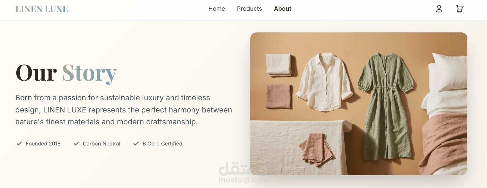 OKComputer_Linen Home E-commerce Design