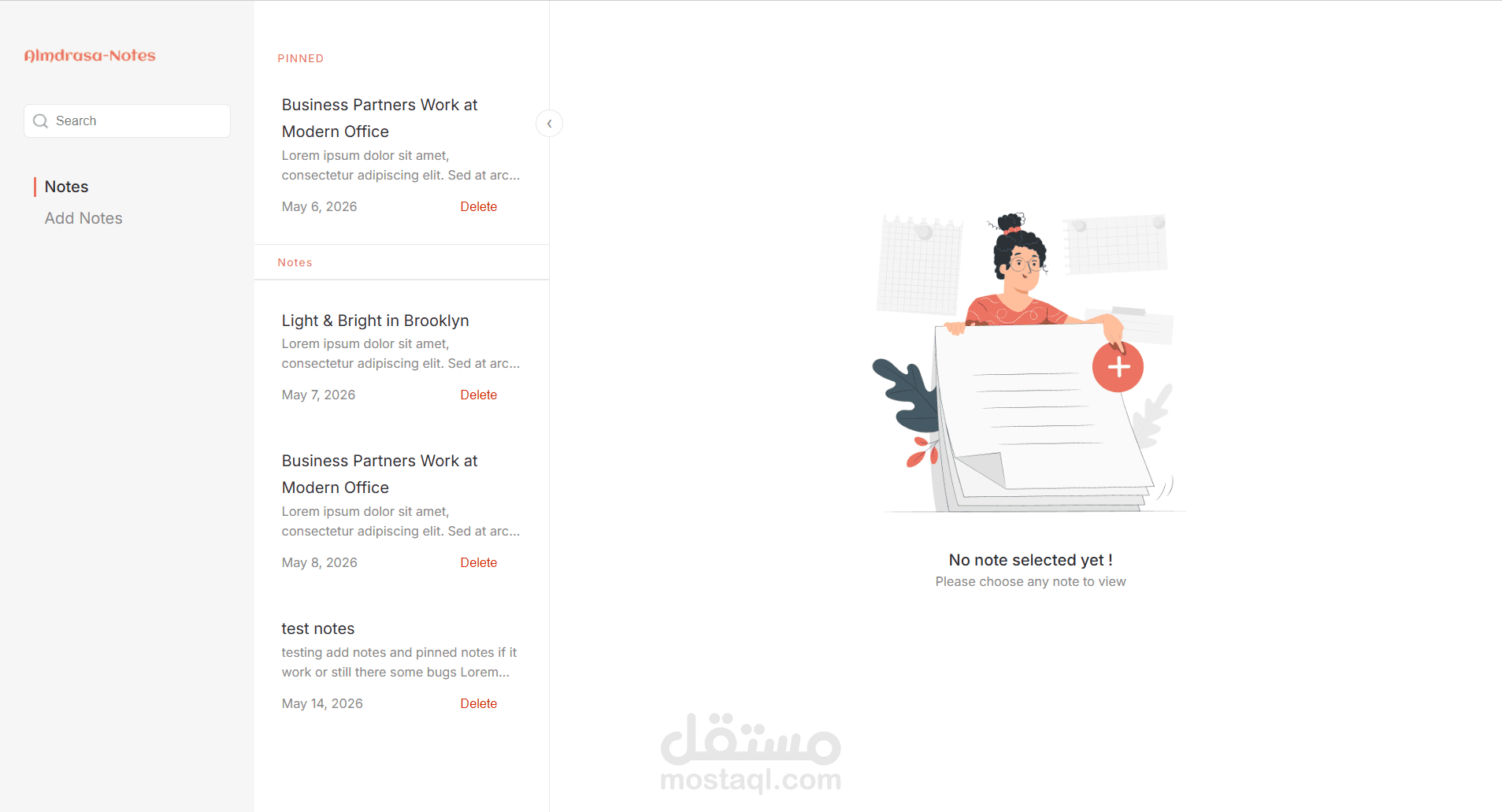 Note Web APP