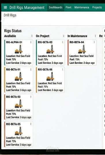 Drill rigs Management