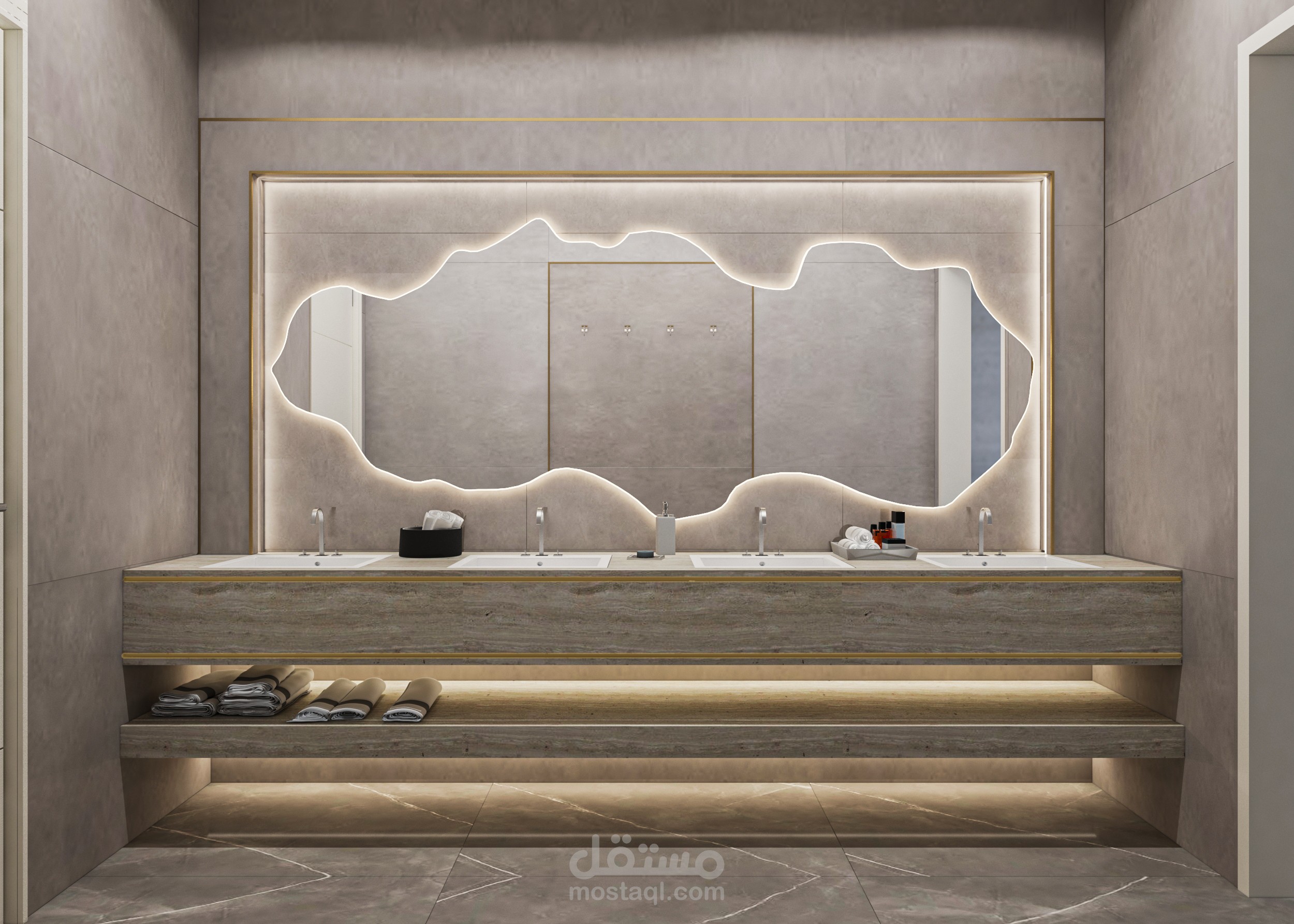 تصميم مغاسل و حمامات بالكويت