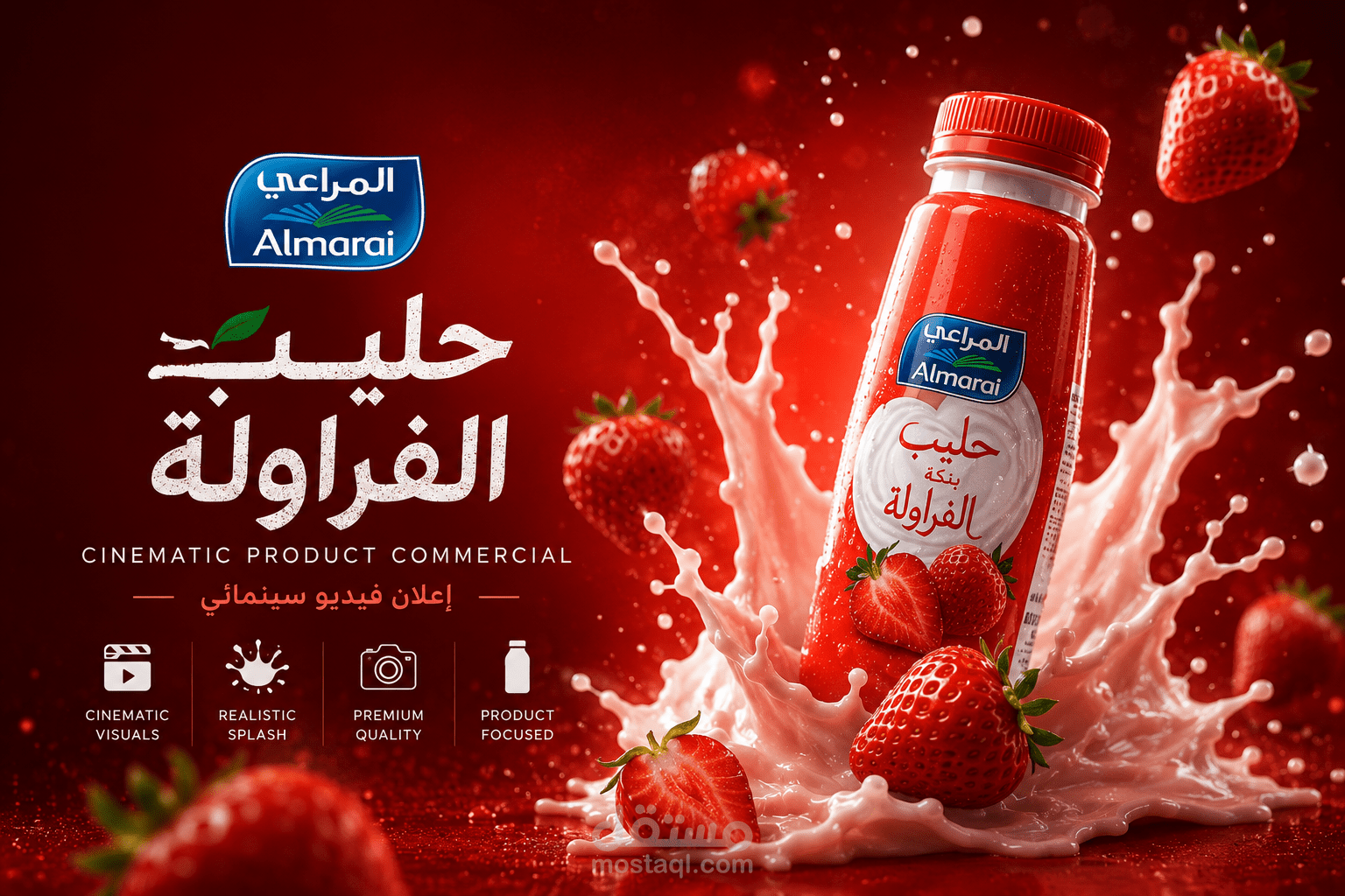 إعلان فيديو سينمائي لمنتجات المراعي باستخدام الذكاء الاصطناعي
