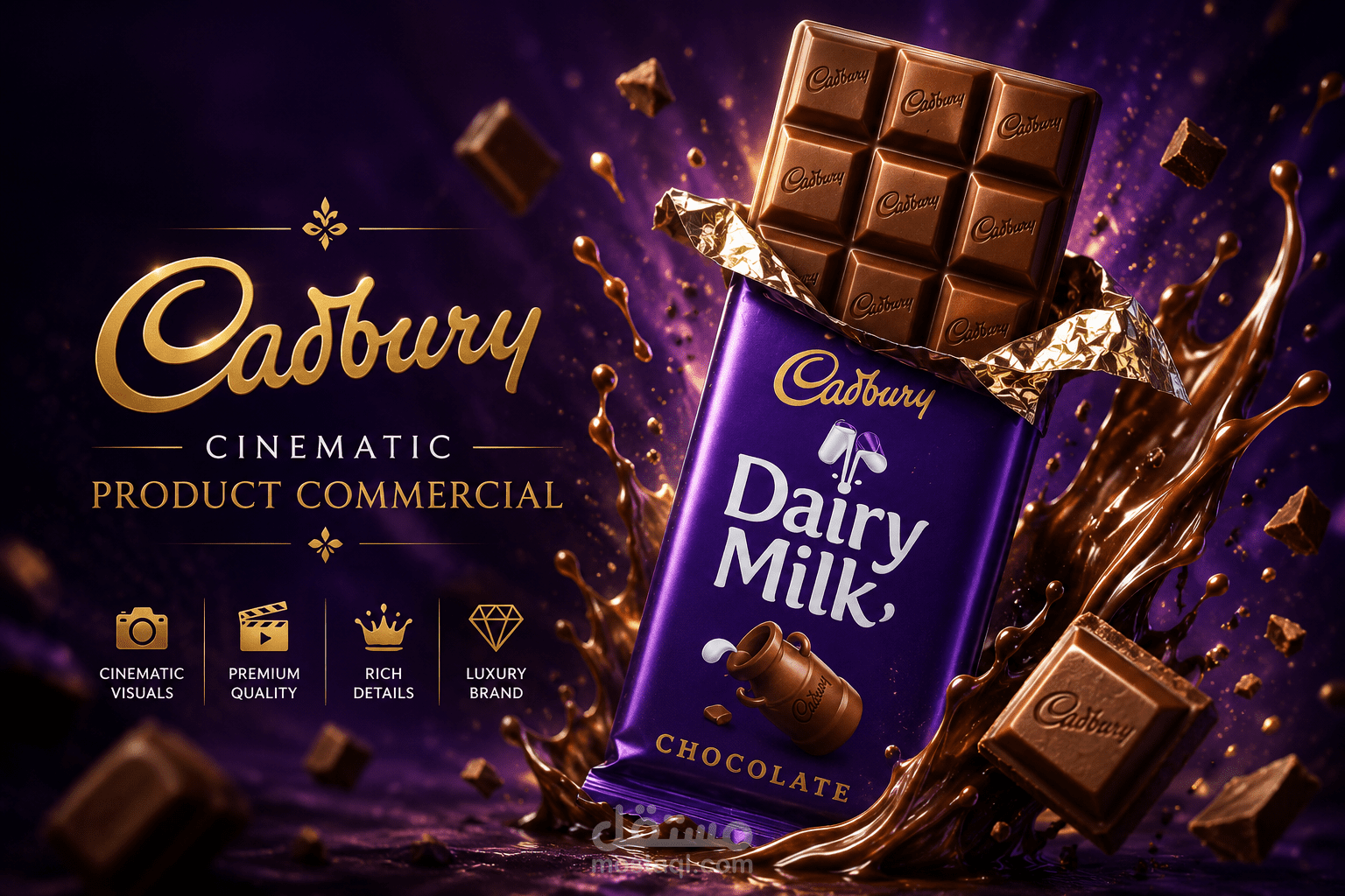 Cadbury Cinematic Chocolate Commercial | AI Product Advertisement
