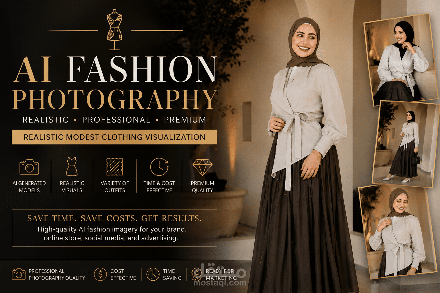 AI Fashion Photography | Realistic Modest Clothing Visualization