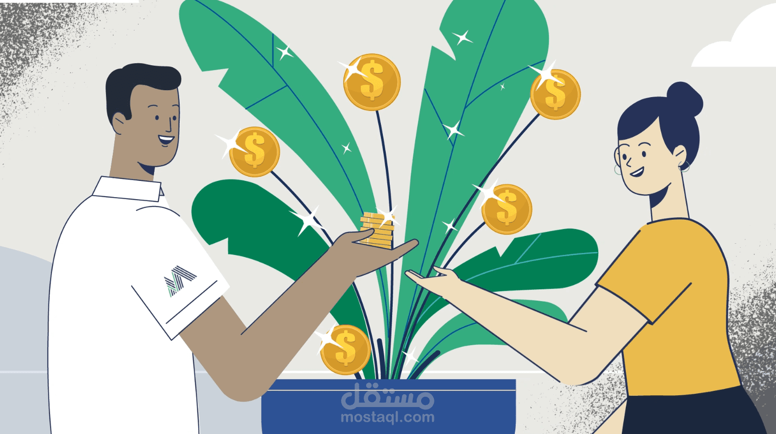 موشن جرافيك خدمات استثمارية members trsut