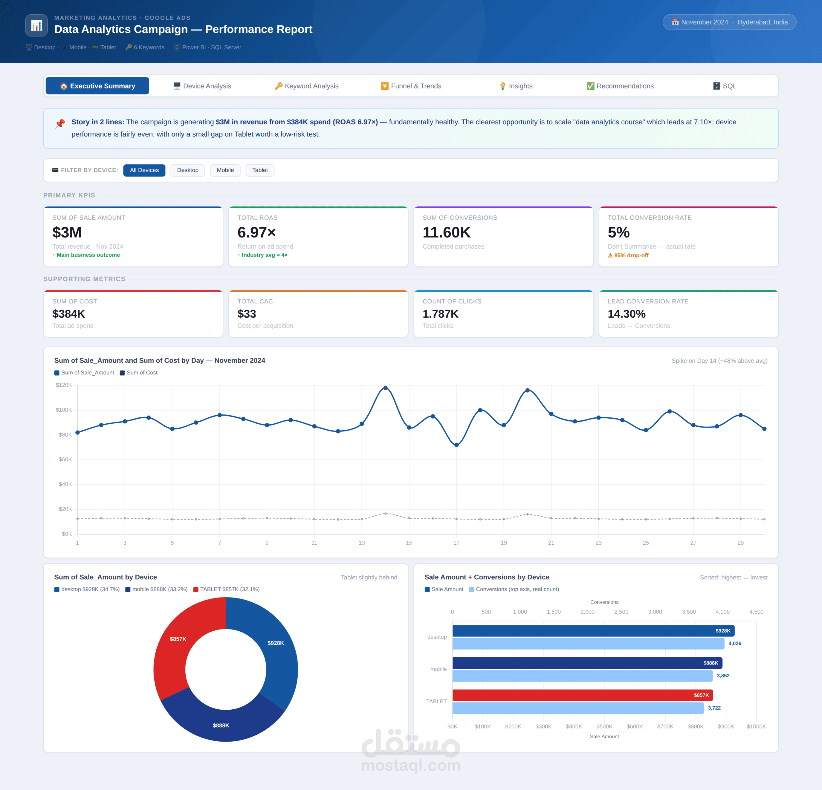 Data Analytics Campaign - Performance Report
