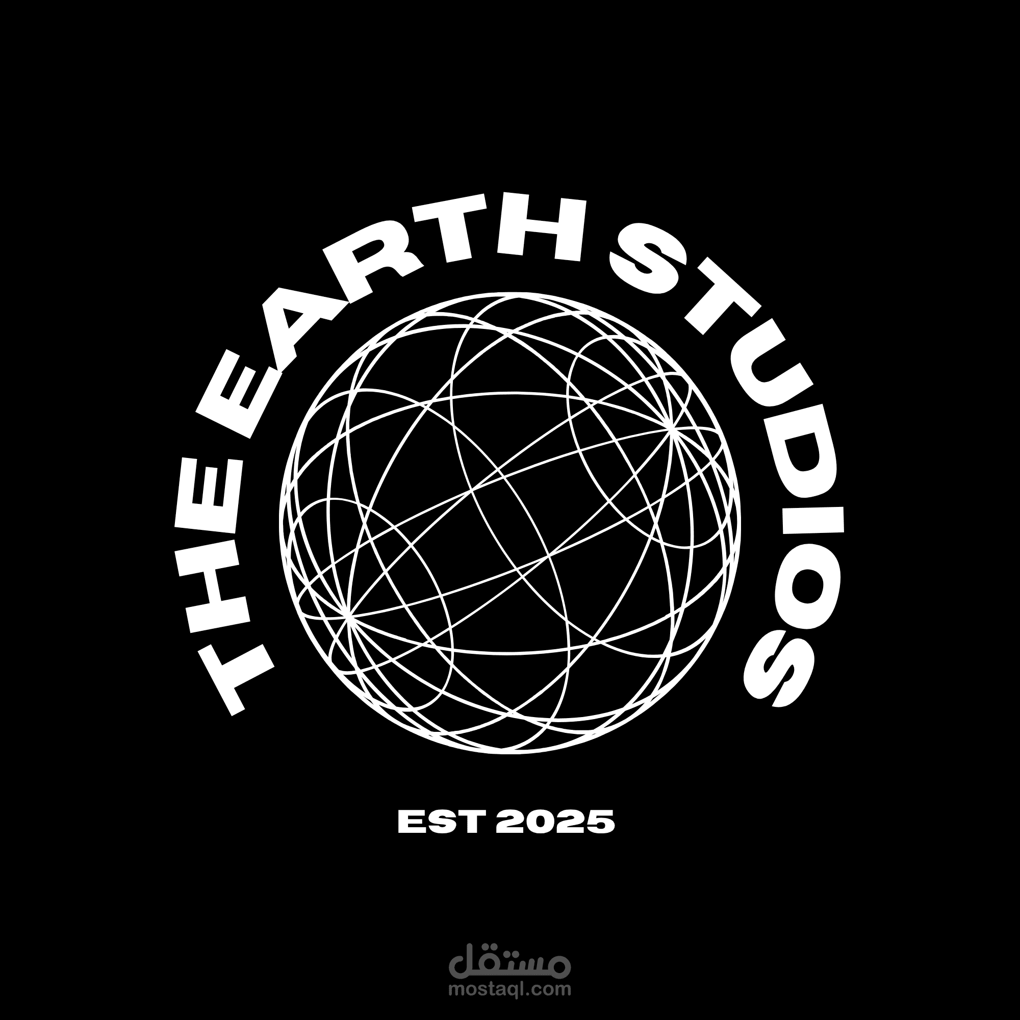 تصميم شعار مودرن لشركه انتاج فني  THE EARTH STUDIOS
