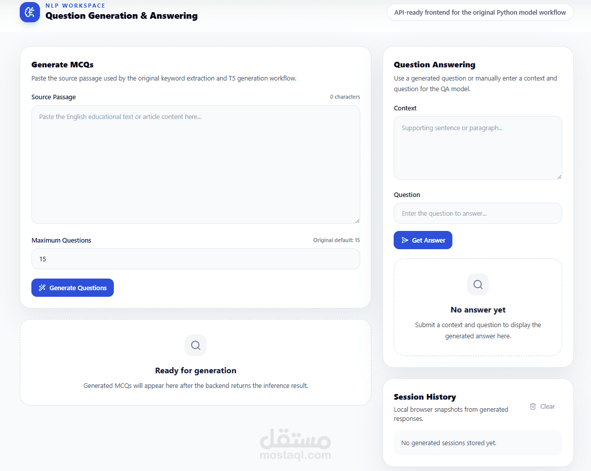 Question-Generation-and-Question-Answering-Modern-GUI