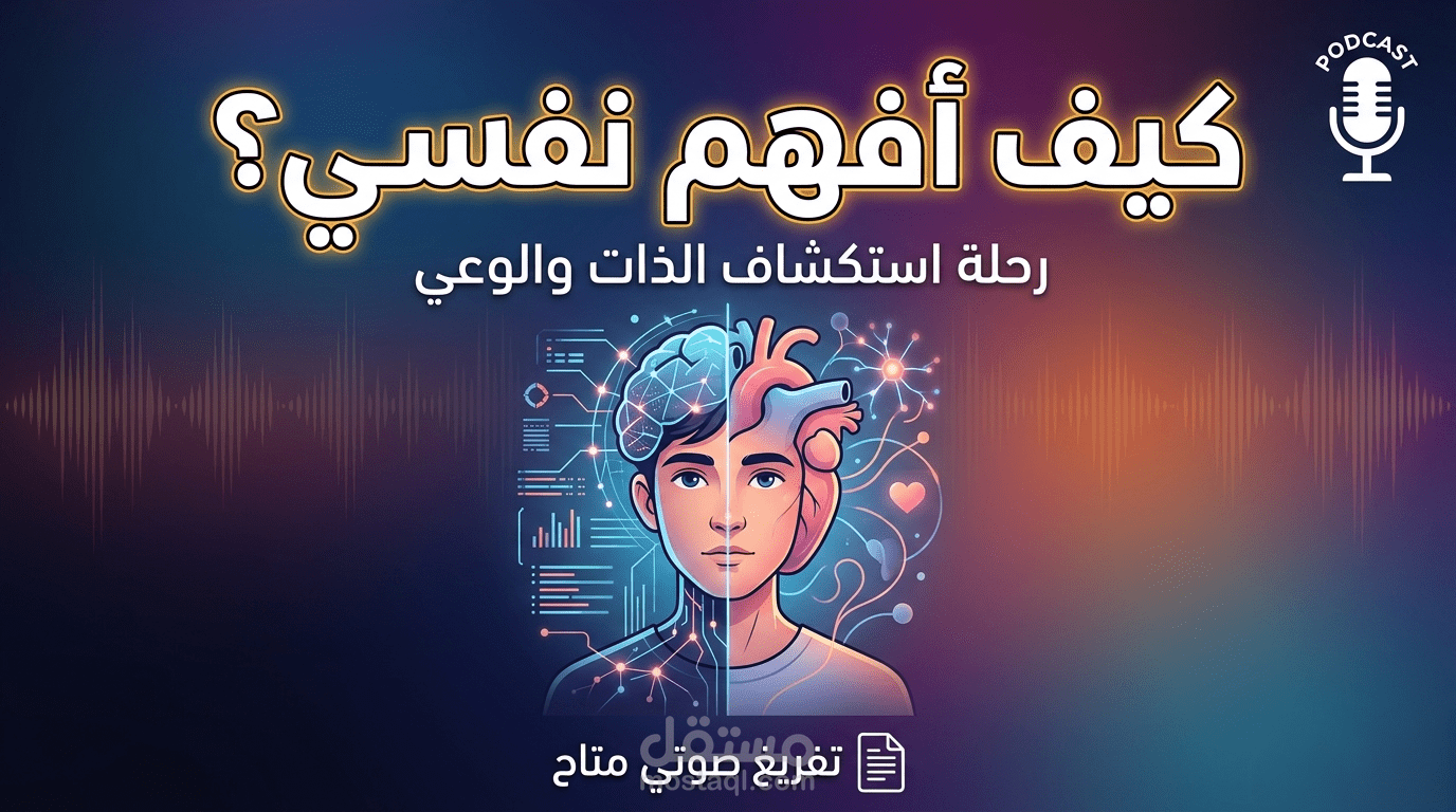 تفريغ صوتي احترافي وتنسيق نصوص - بودكاست "كيف أفهم نفسي"