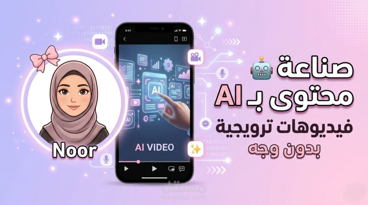 إنتاج فيديو ترويجي باستخدام الأفاتار الذكي والتعليق الصوتي (AI)