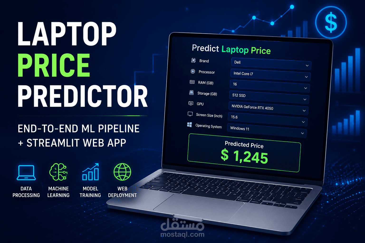 Laptop Price Predictor | تطبيق تنبؤ أسعار اللابتوبات