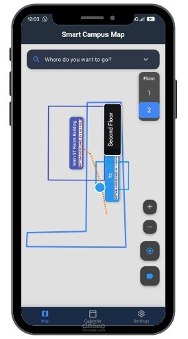 Smart Campus Navigation & Event Hub Flutter, Firebase