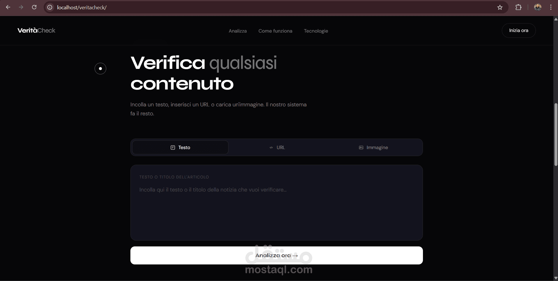 VeritàCheck — AI Fake News Detection Platform
