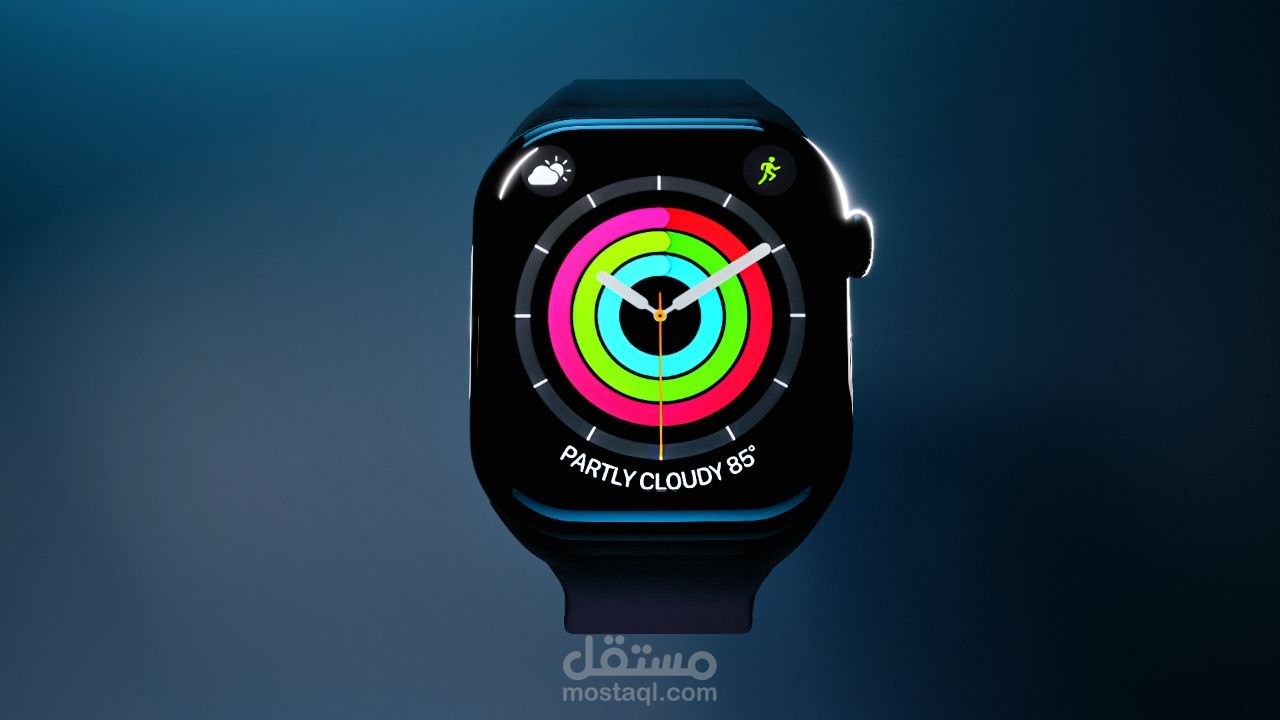 تصميم وعرض 3D لمنتج Apple watch series 11