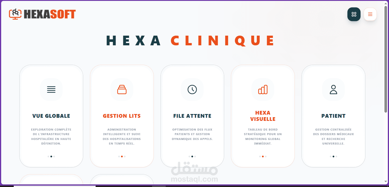 hexa clinique web site