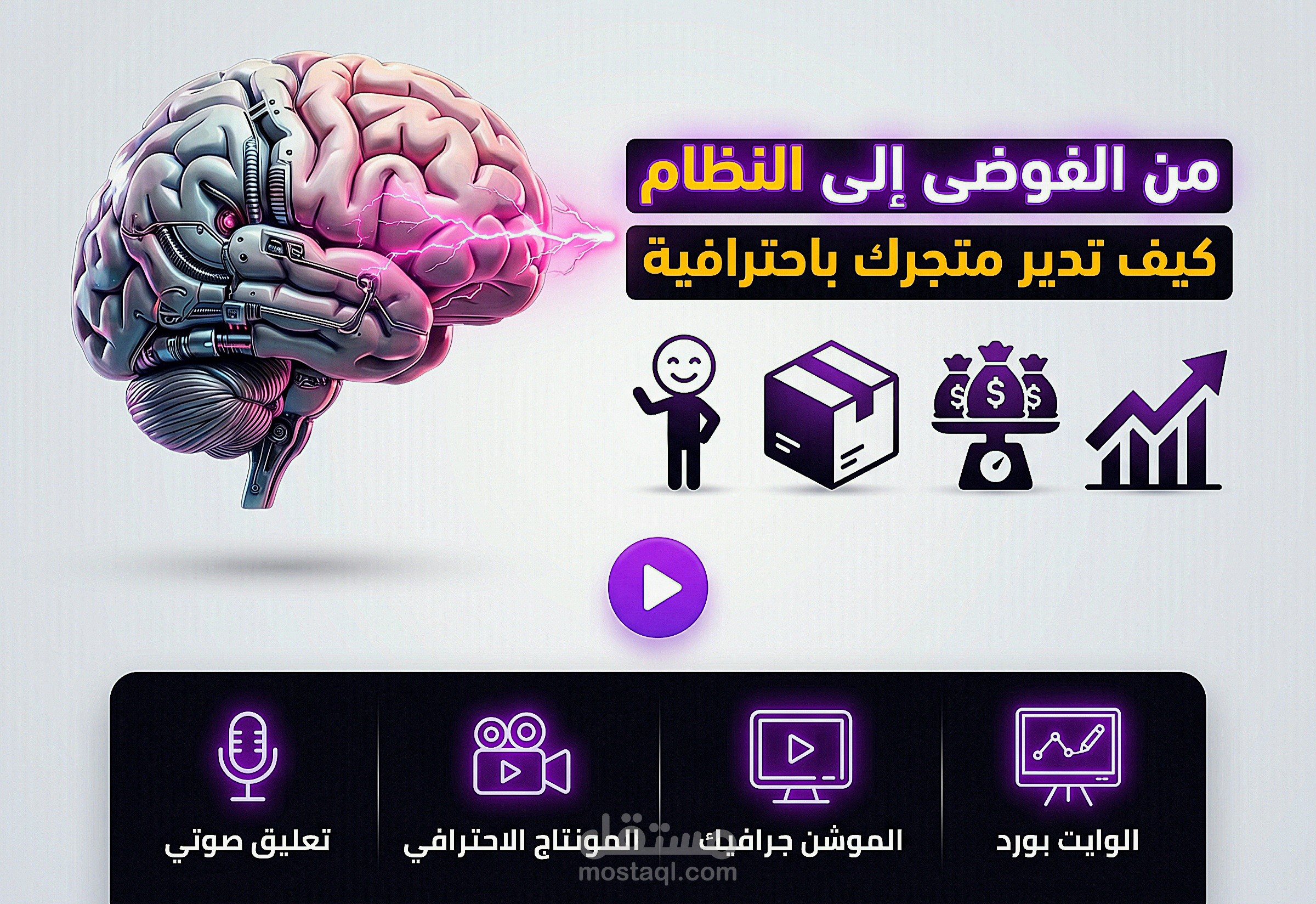 إنتاج فيديو وايت بورد أنيميشن ومحتوى إعلاني متكامل للشركات والمتاجر