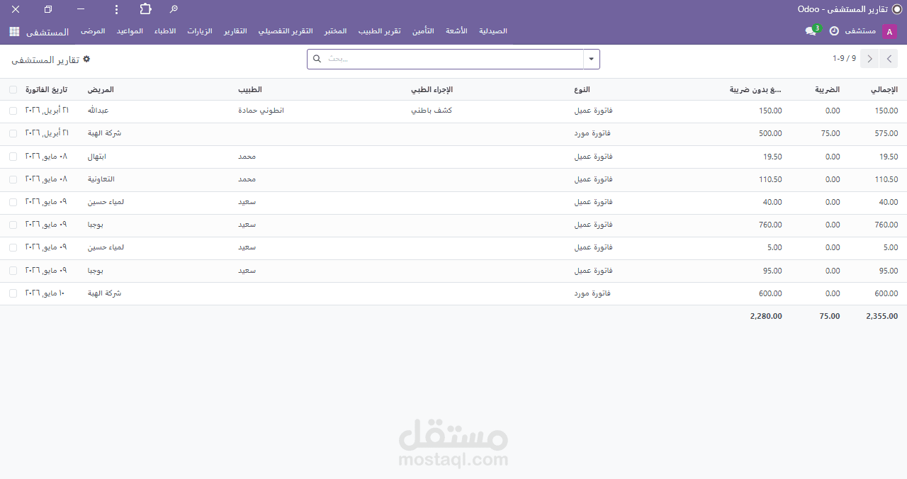 تخيص نظام مستشفيات ومراكز طبية